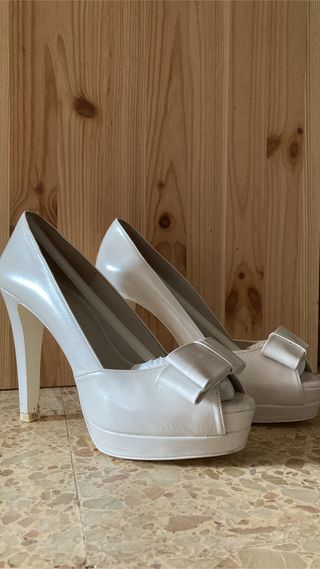 Zapatos de novia de plataforma de segunda mano en WALLAPOP