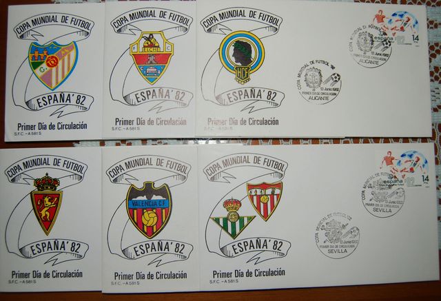 Sobres 1º Día de Circulación 1.982 . Copa Mundial