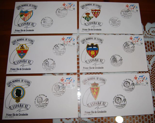 Sobres 1º Día de Circulación 1.982 . Copa Mundial