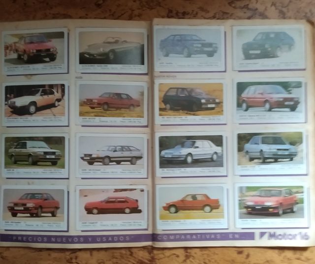 album coches Motor 16 (1986) COMPLETO)