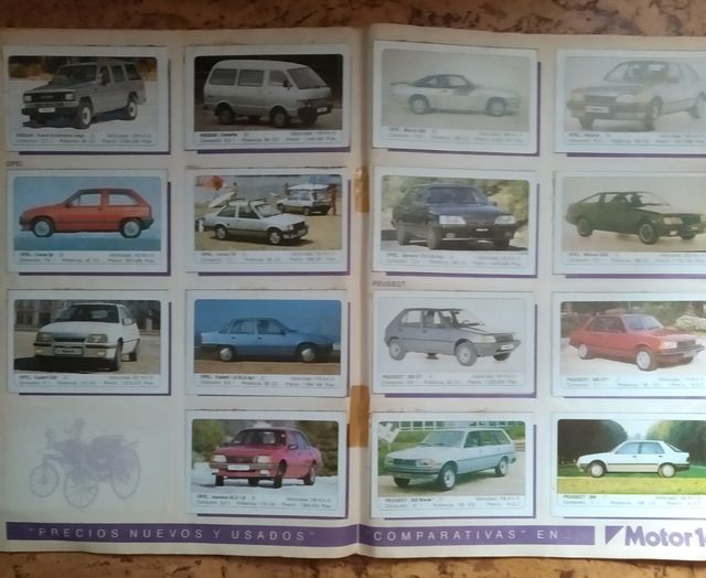 album coches Motor 16 (1986) COMPLETO)
