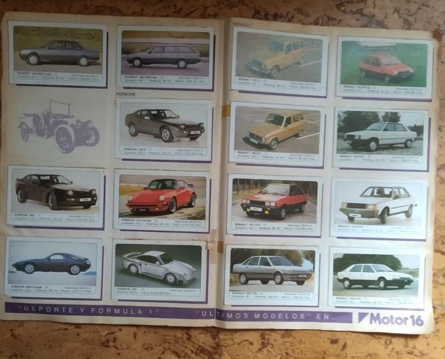 album coches Motor 16 (1986) COMPLETO)