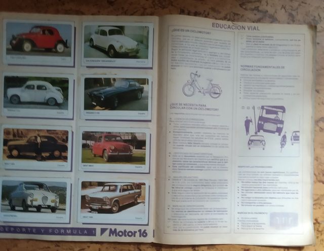 album coches Motor 16 (1986) COMPLETO)