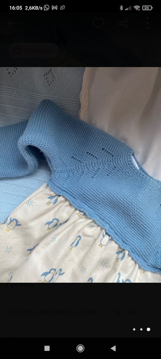 Pelele Doña Carmen 1-3 mes