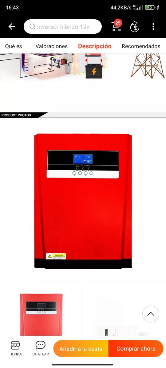 inversor solar Powmr 3200w 80A