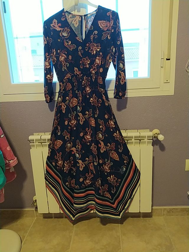 Vestido largo estampado