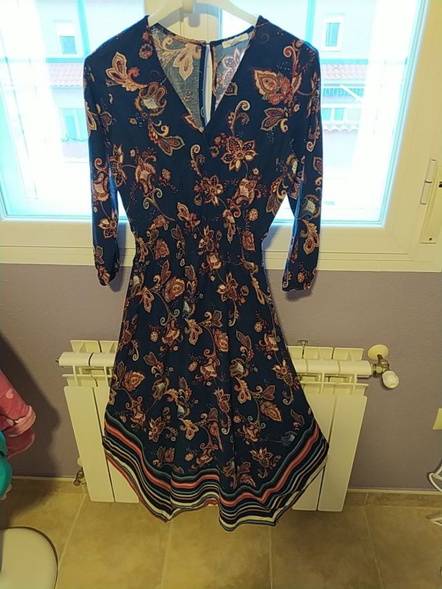 Vestido largo estampado