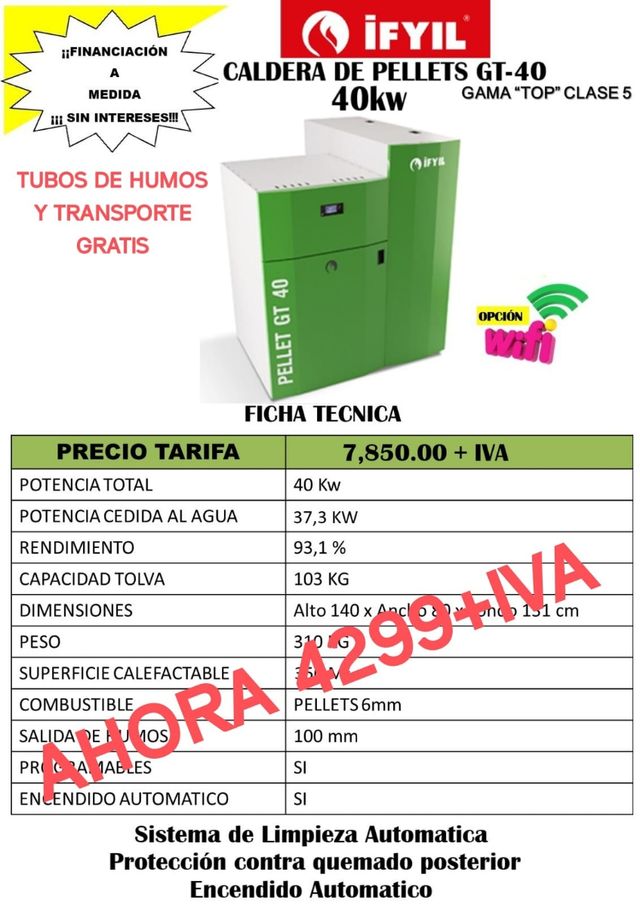 OFERTAS! CALDERAS DE PELLETS