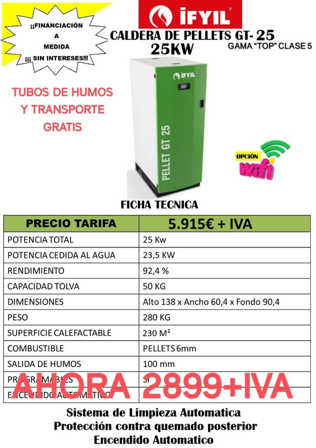 OFERTAS! CALDERAS DE PELLETS
