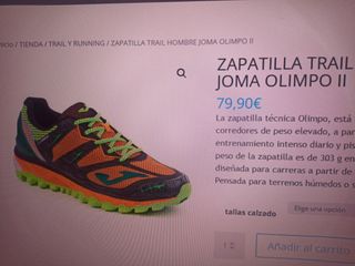 Zapatillas JOMA OLIMPO II - T41 de segunda mano por 65 EUR en Dos Hermanas  en WALLAPOP