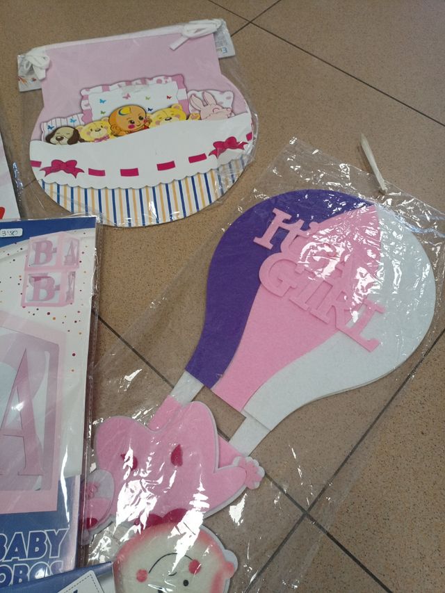 Decoración Bautizo o baby shower rosa