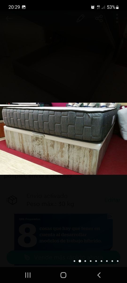 LIQUIDACION DE CANAPES ABATIBLES