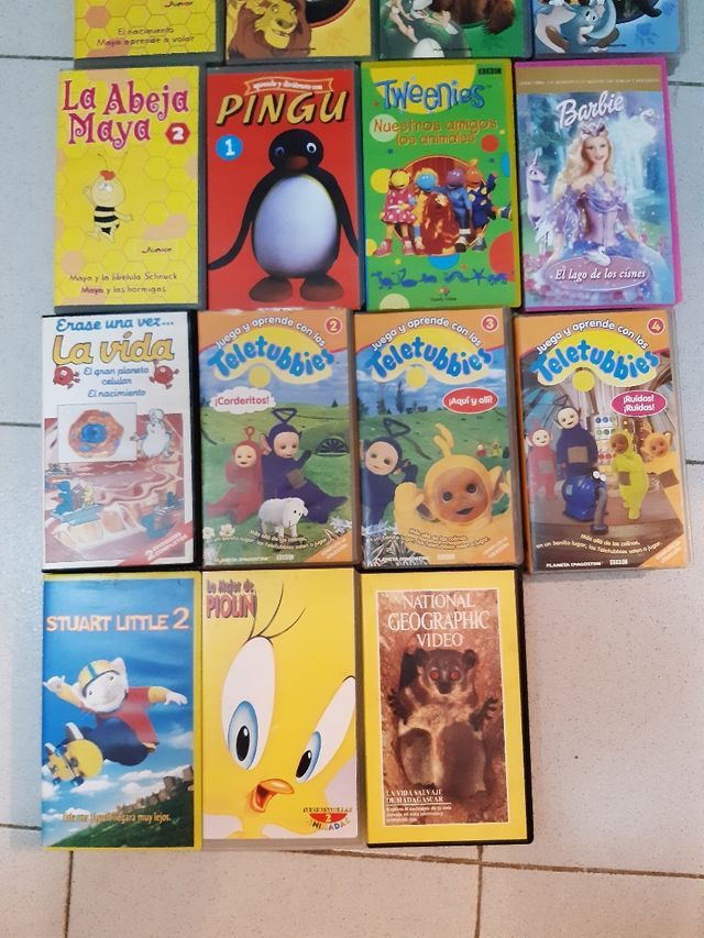 Regalo peliculas vhs infantiles