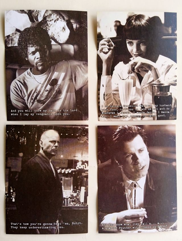 8 POSTALES (E.ESPECIAL) EL PADRINO Y PULP FICTION