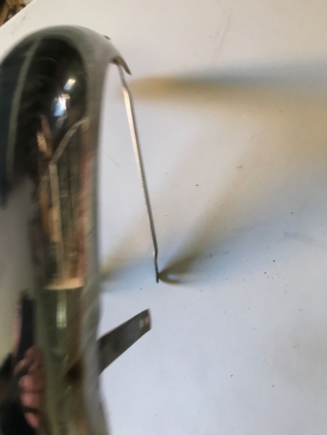 Guardabarros cromado derbi