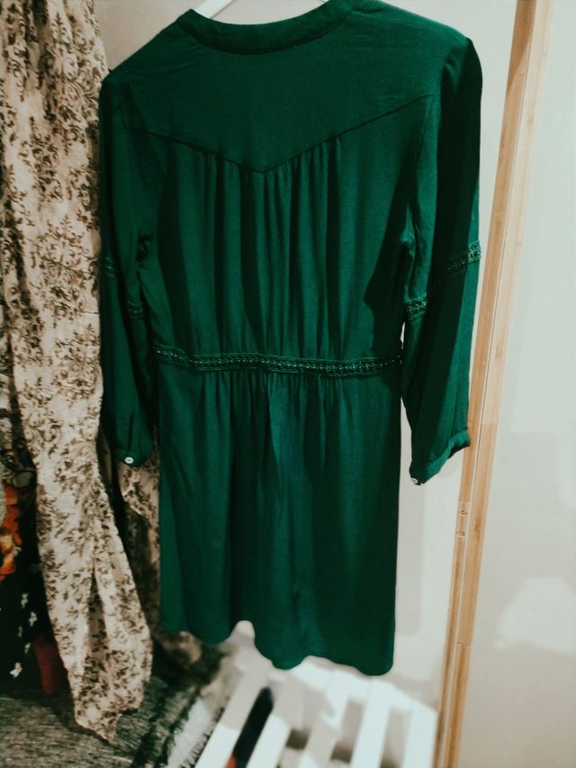 👗vestido verde M