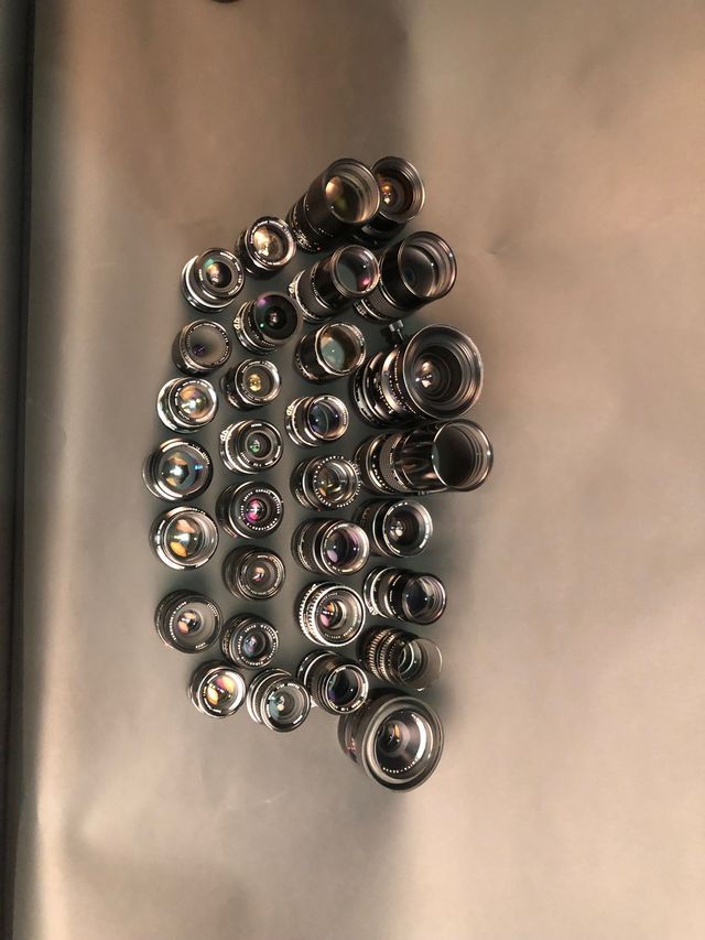 Alquiler set lentes nikkor ai & mamiya 645 cinemod