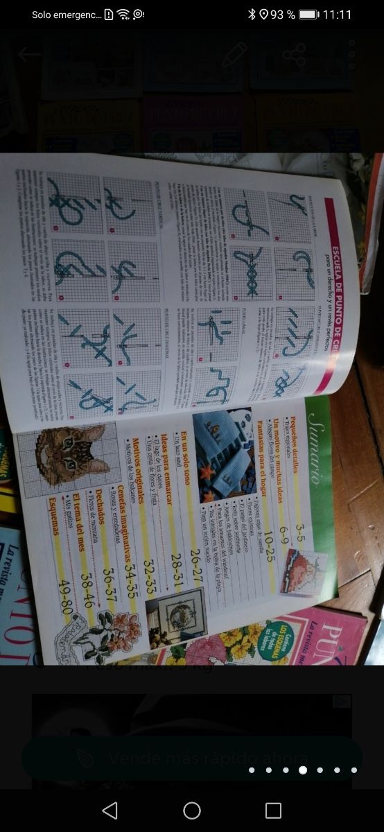 9 REVISTAS PUNTO CRUZ ANTIGUAS