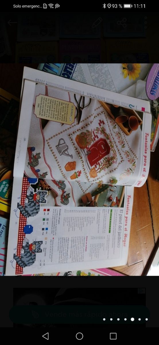 9 REVISTAS PUNTO CRUZ ANTIGUAS