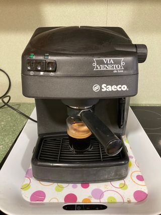 Cafetera Saeco vía Veneto de luxe de segunda mano por 30 EUR en Valencia en  WALLAPOP