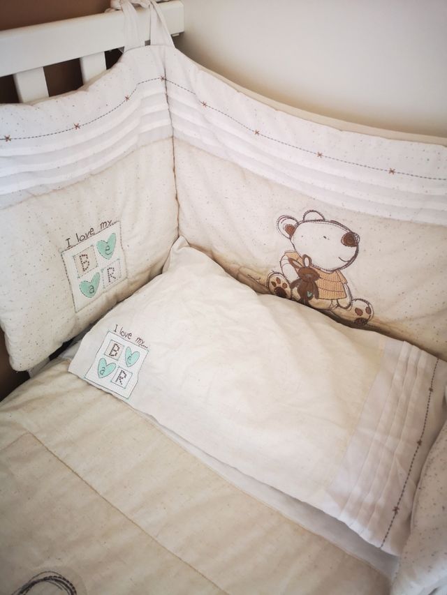 Lote Cuna Copito blanco+cajón de Micuna + set cuna