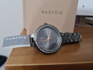 Reloj parfois pulsera metálica negro 