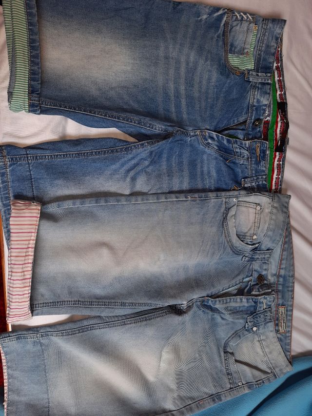 2 pantalones cortos hombre.