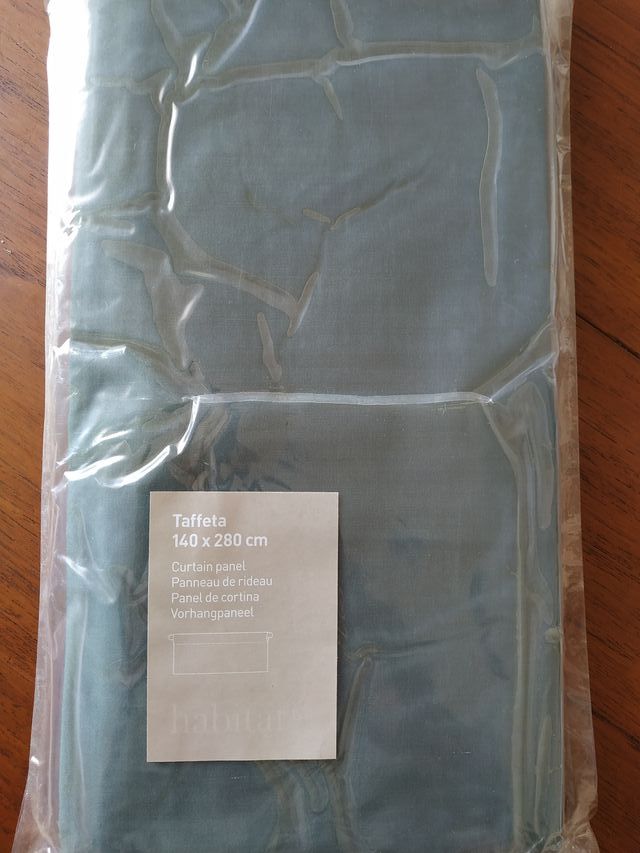 Cortina HABITAT sin estrenar color verde botella