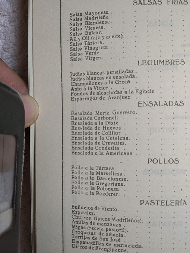 REPRODUCCIÓN 1° RECETARIO COCINA ACEITE CARBONELL