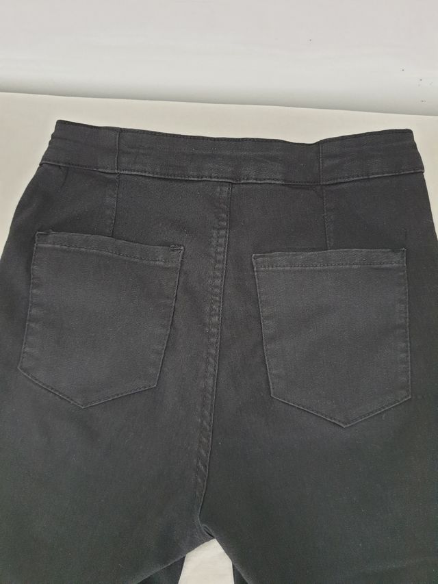 Pantalón elástico cintura alta vaquero