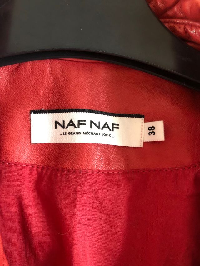 Cazadora de cuero NAF NAF