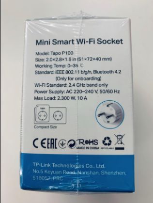 TP-Link TAPO P100 Mini Enchufe Inteligente Wi-Fi