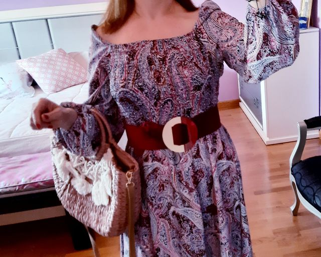 Vestido floral paneles Nuevo