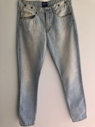 Hombre PULL\u0026BEAR Pantalón vaquero tie-dye cintura elástica | Jeans \u003c  ExtraLabs Software