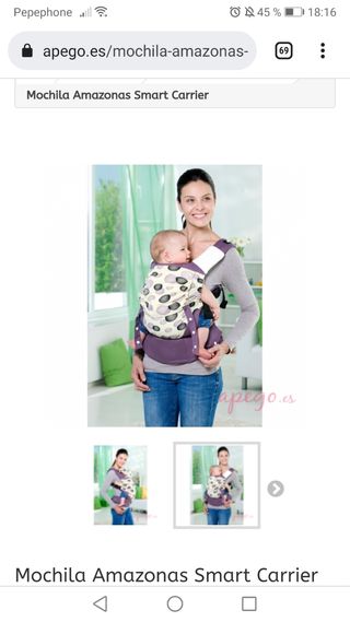 Mochila Portabebé Smart Carrier Amazonas de segunda mano por 30 EUR en  Badajoz en WALLAPOP