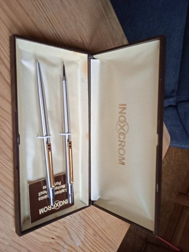 bolígrafo y portaminas inoxcrom