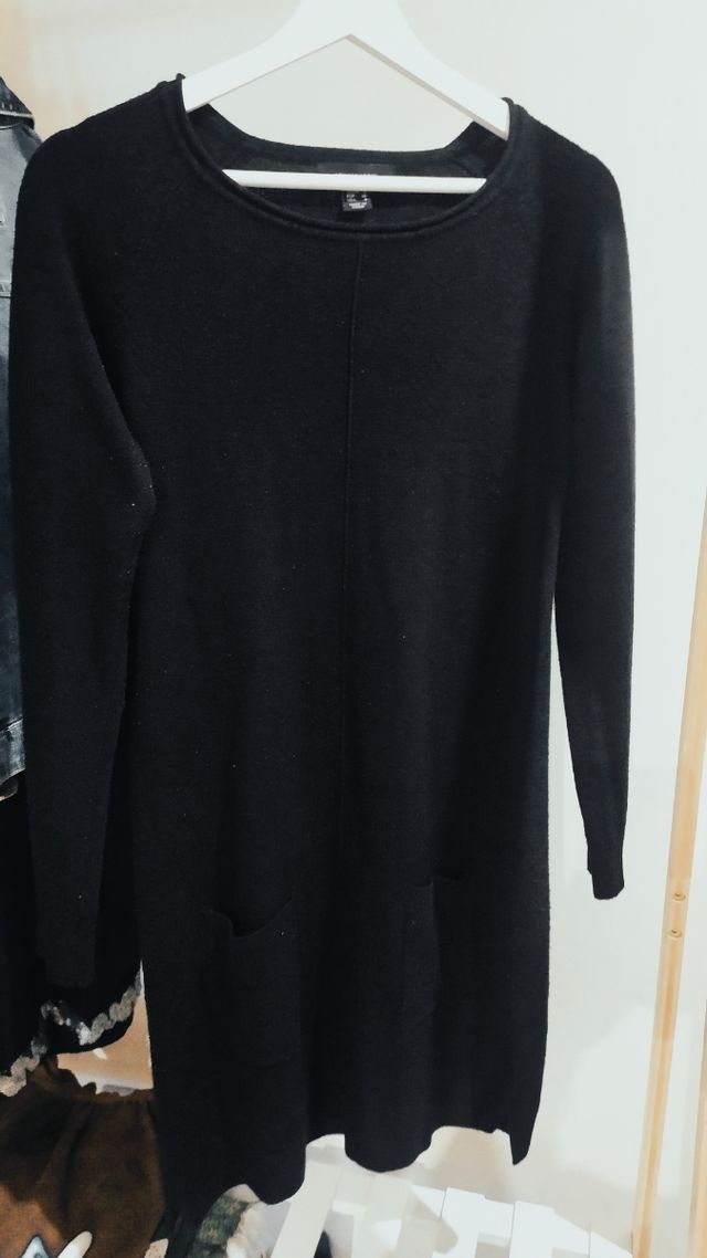 vestido punto bolsillos S