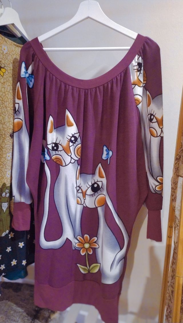 vestido punto Gatos M