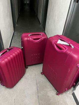 Juego 3 maletas BIBA de segunda mano por 80 EUR en Madrid en WALLAPOP