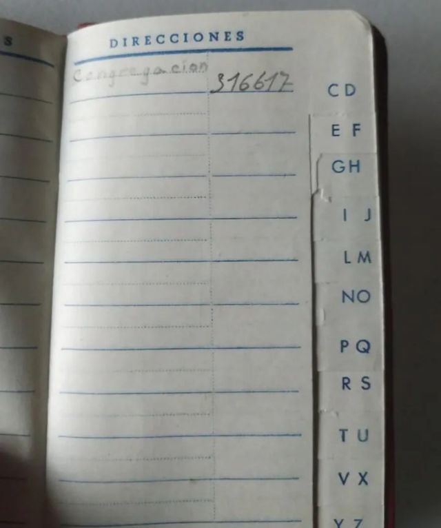 Agenda 1955, oficina agrícola. Agrónomos. Piel