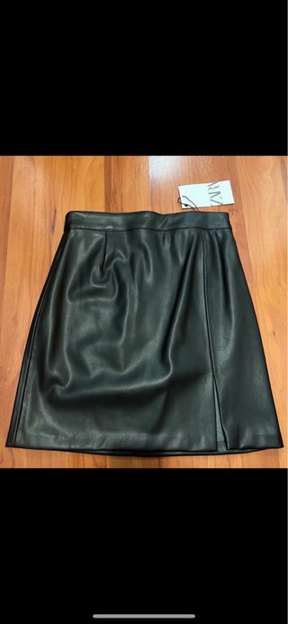 Negra de De cuero para Mujer de Zara | FASHIOLA.es