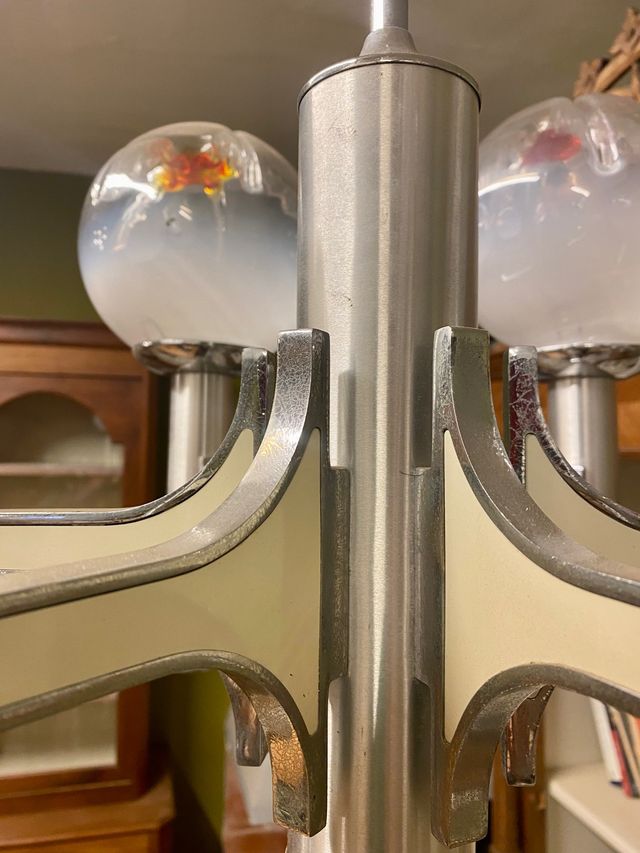 Lámpara años 60.Gaetano Sciolari. Mazzega