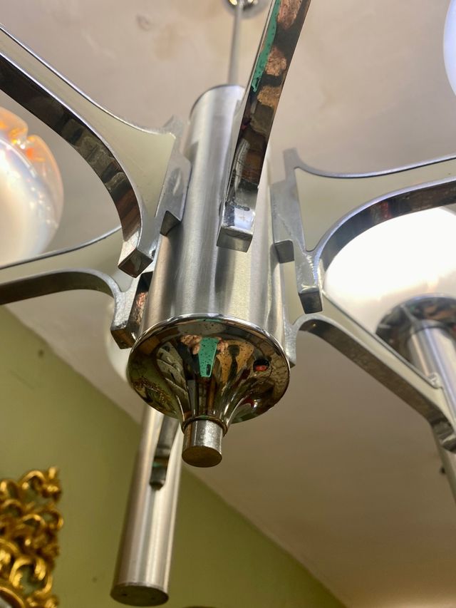 Lámpara años 60.Gaetano Sciolari. Mazzega