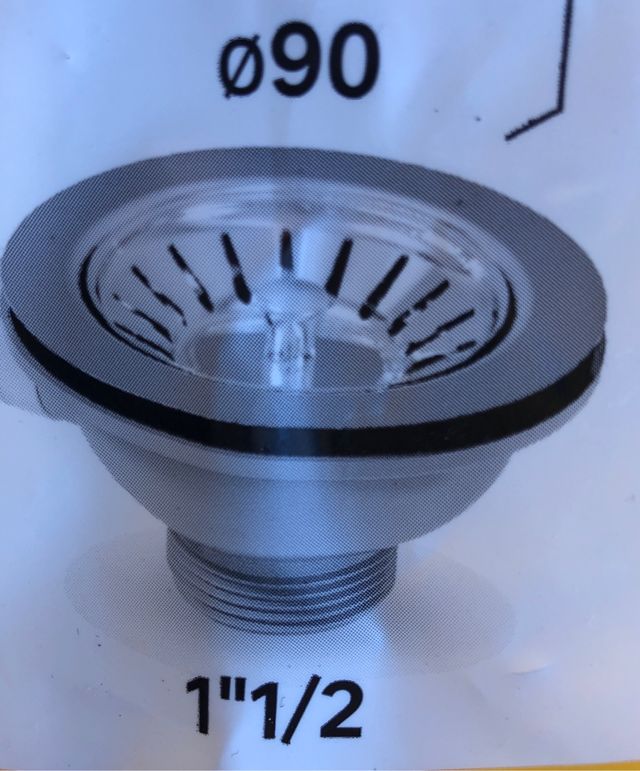 Desagüe simple fregadero 1" 1/2