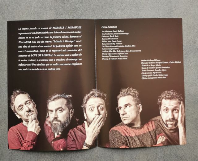 Love of Lesbian programa mano Miralls i Miratges