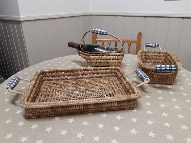 Conjunto de 3 cestas