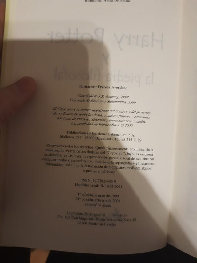 Harry Potter y la piedra filosofal