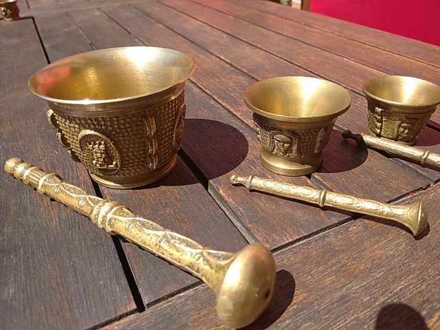 almirez juego de dos piezas