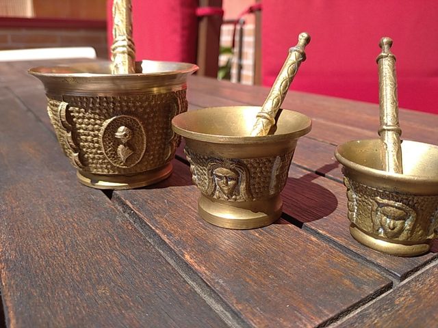 almirez juego de dos piezas