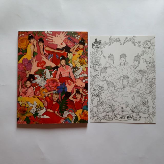 oh my girl coloring book album no photocard
